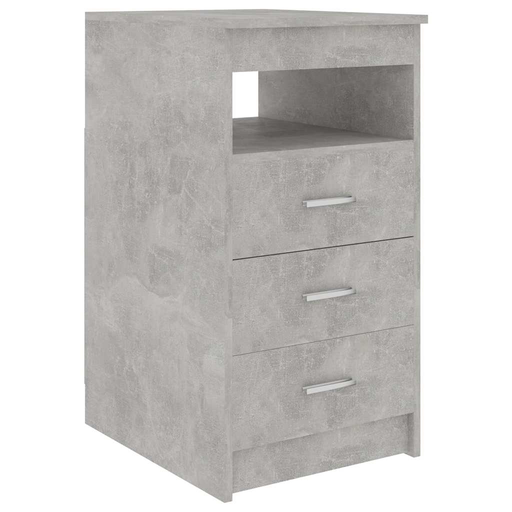 Armoire à tiroirs Gris béton 40x50x76 cm Bois d'ingénierie - XIOS