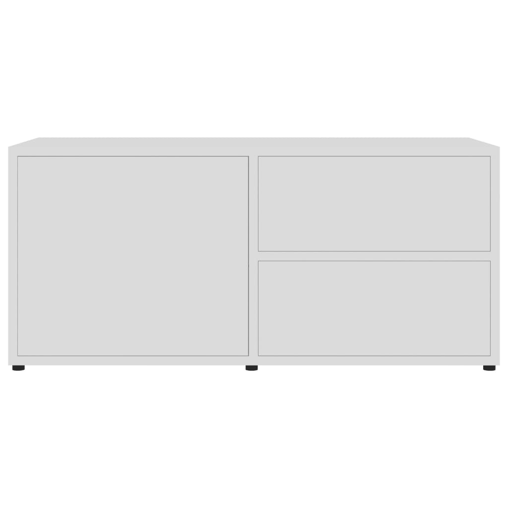 Meuble TV Blanc 80x34x36 cm Bois d'ingénierie - XIOS