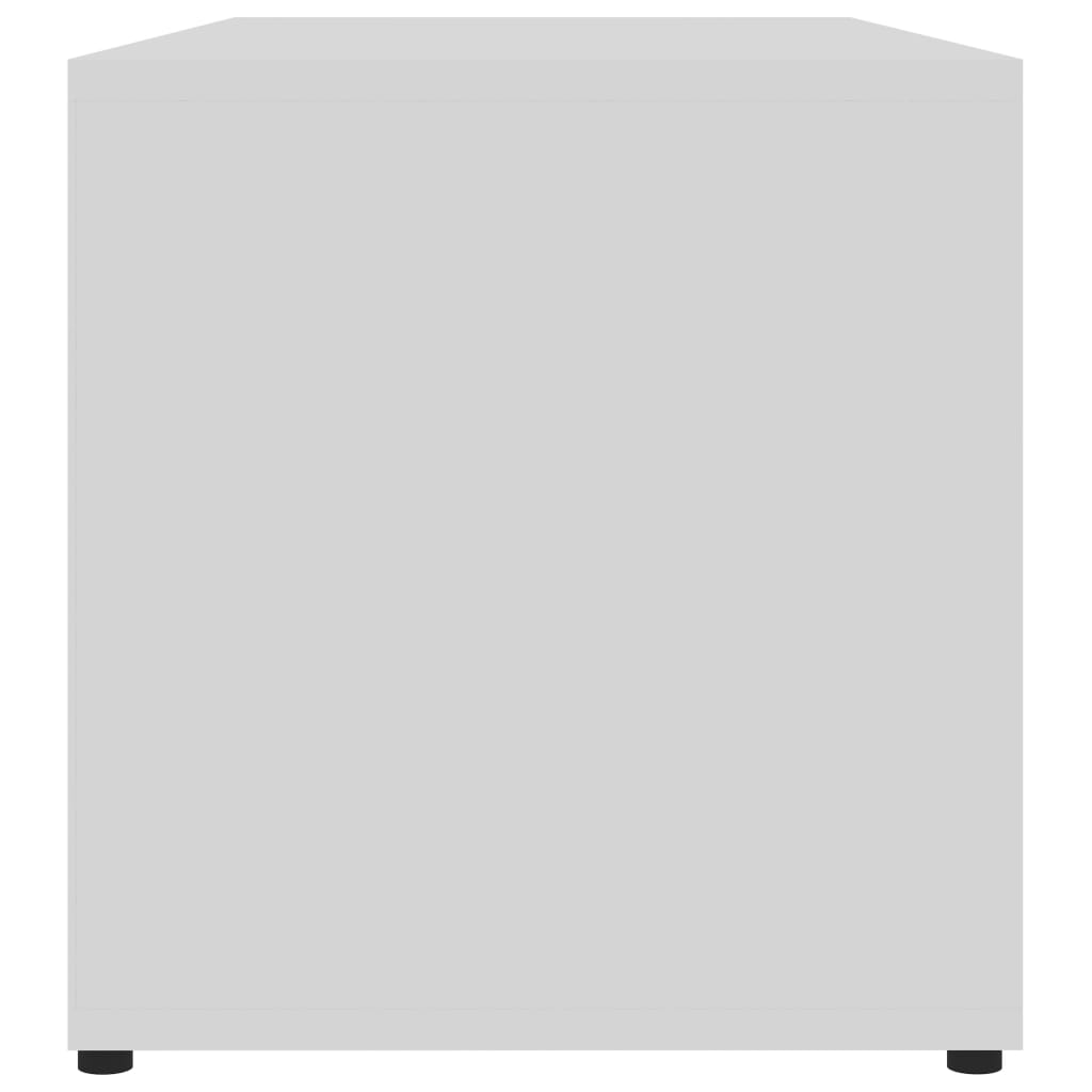 Meuble TV Blanc 80x34x36 cm Bois d'ingénierie - XIOS