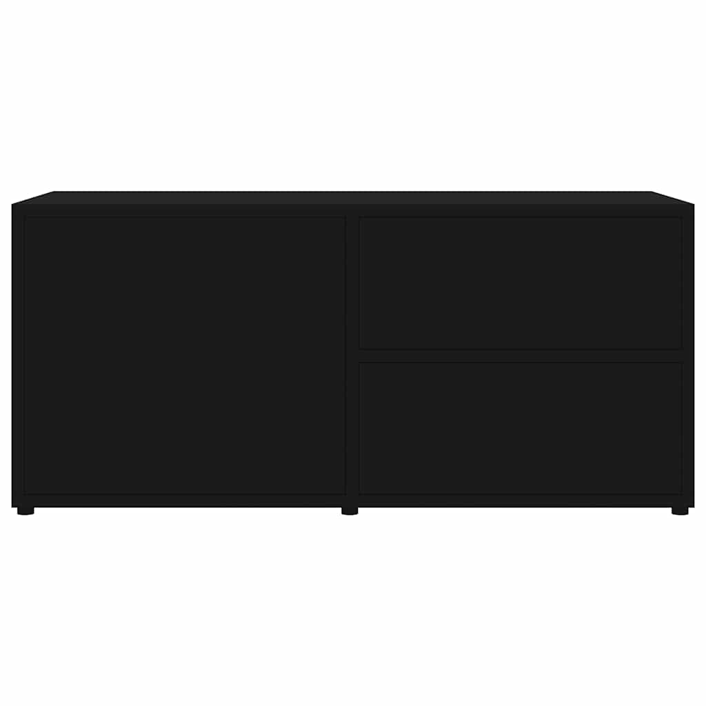Meuble TV Noir 80x34x36 cm Aggloméré - XIOS