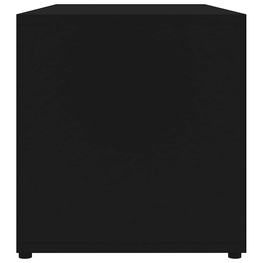 Meuble TV Noir 80x34x36 cm Aggloméré - XIOS