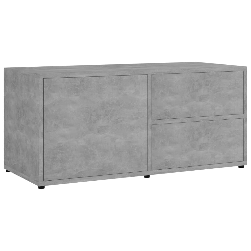 Meuble TV Gris béton 80x34x36 cm Bois d'ingénierie - XIOS