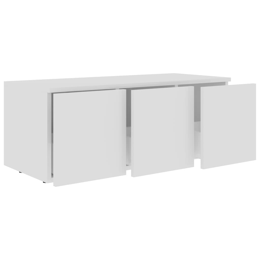 Meuble TV Blanc 80x34x30 cm Bois d'ingénierie - XIOS
