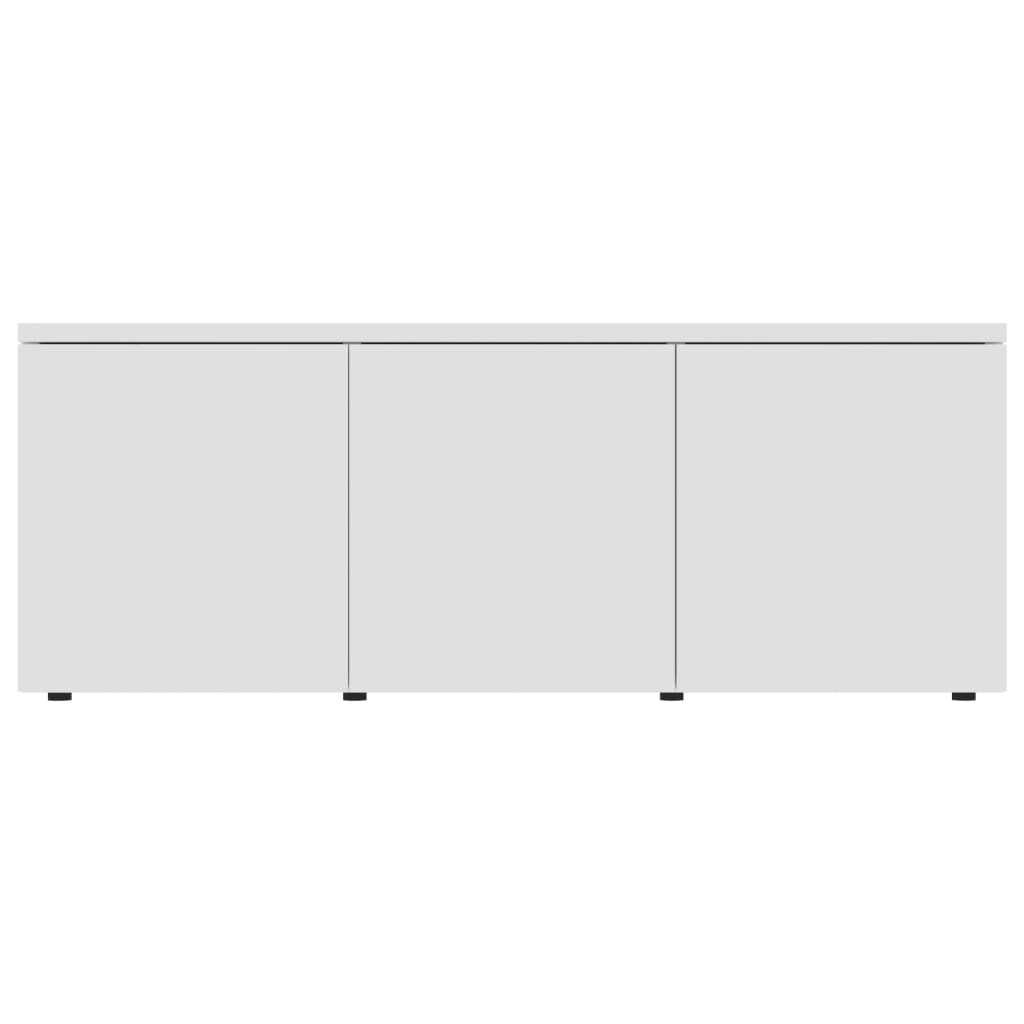 Meuble TV Blanc 80x34x30 cm Bois d'ingénierie - XIOS