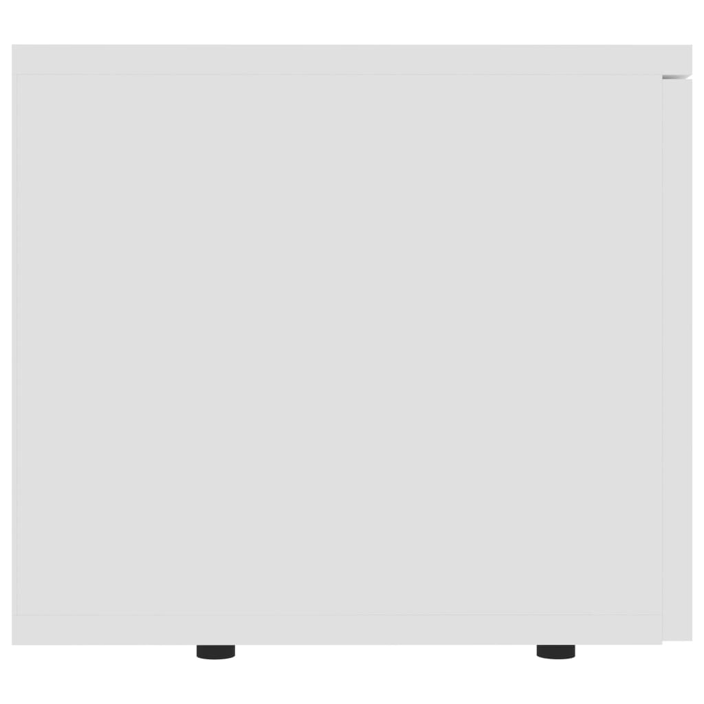 Meuble TV Blanc 80x34x30 cm Bois d'ingénierie - XIOS