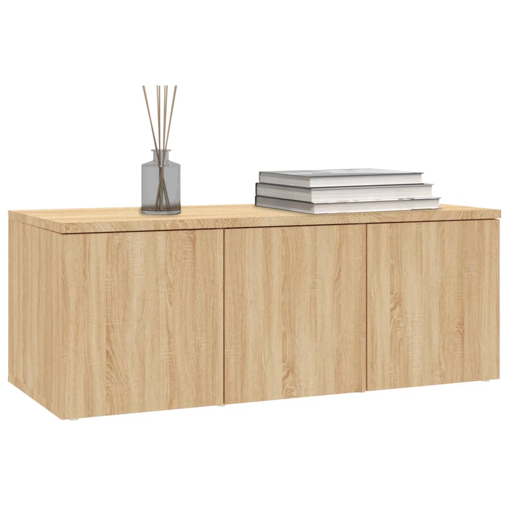 Meuble TV Chêne sonoma 80x34x30 cm Bois d'ingénierie - XIOS