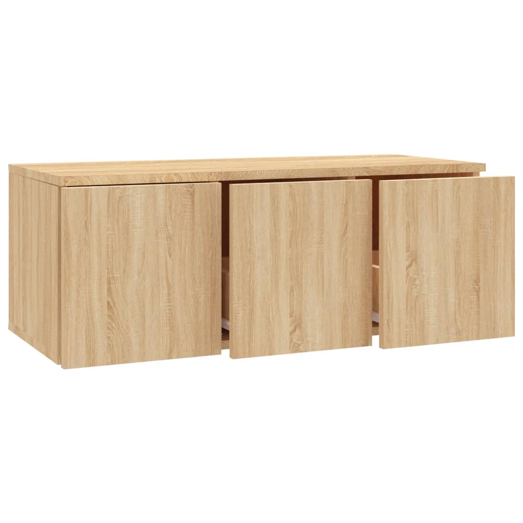Meuble TV Chêne sonoma 80x34x30 cm Bois d'ingénierie - XIOS