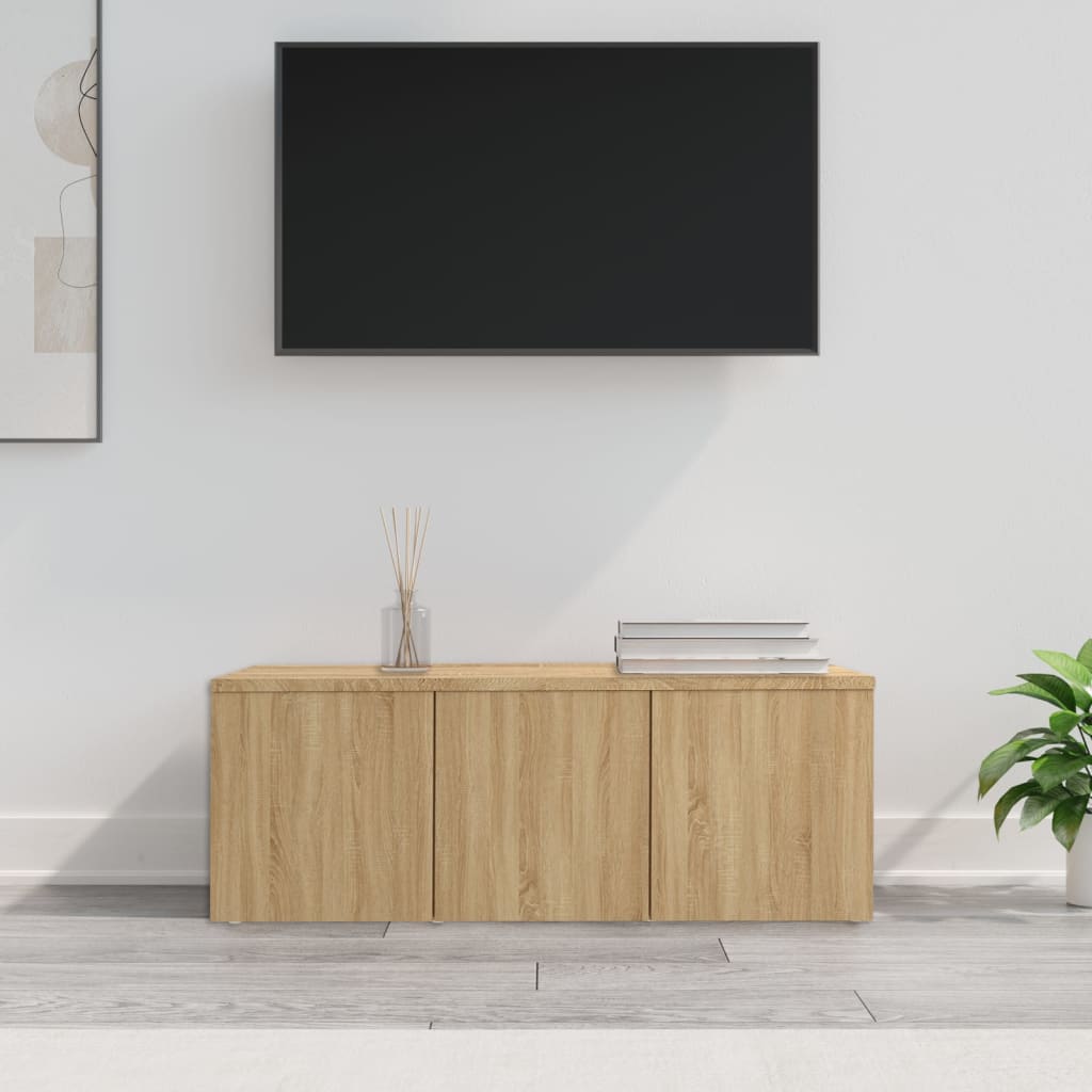 Meuble TV Chêne sonoma 80x34x30 cm Bois d'ingénierie - XIOS