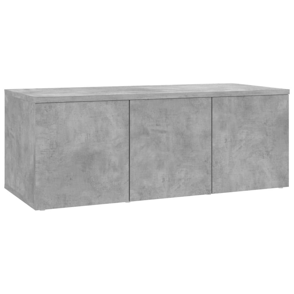 Meuble TV Gris béton 80x34x30 cm Bois d'ingénierie - XIOS