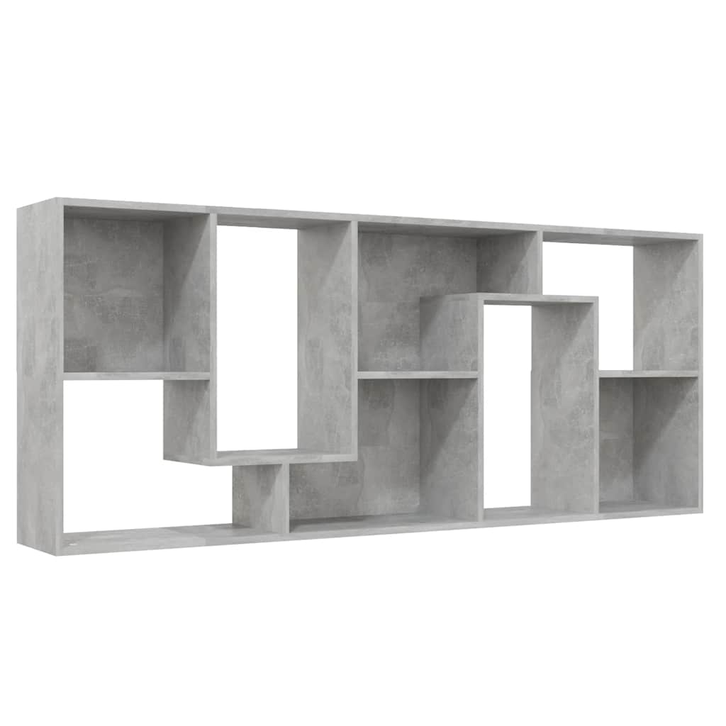 Bibliothèque Gris béton 67x24x161 cm Bois d'ingénierie - XIOS