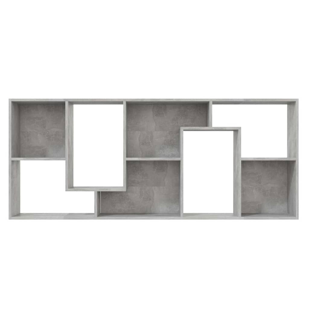 Bibliothèque Gris béton 67x24x161 cm Bois d'ingénierie - XIOS