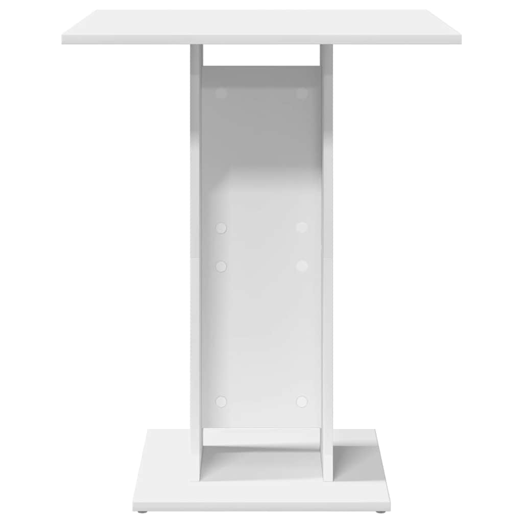 Table de bistro Blanc 60x60x75 cm Bois d'ingénierie