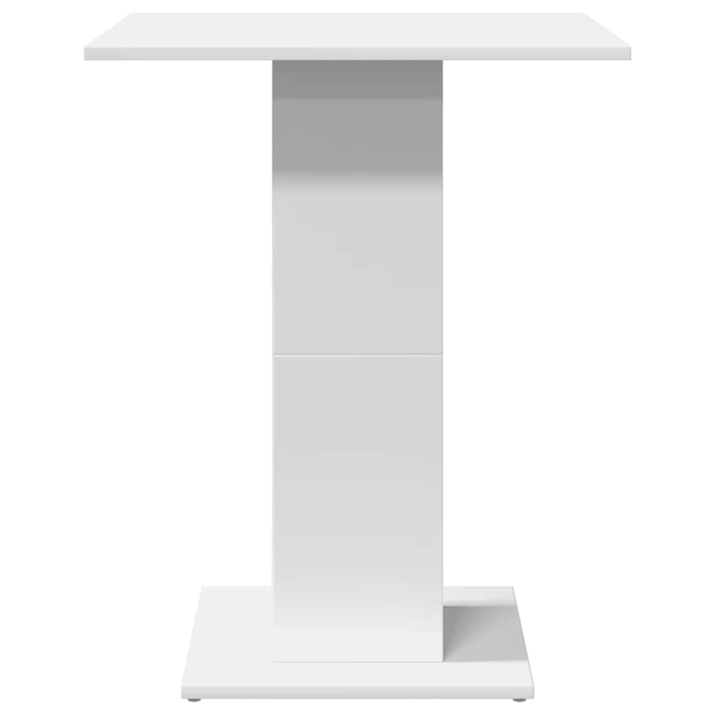 Table de bistro Blanc 60x60x75 cm Bois d'ingénierie