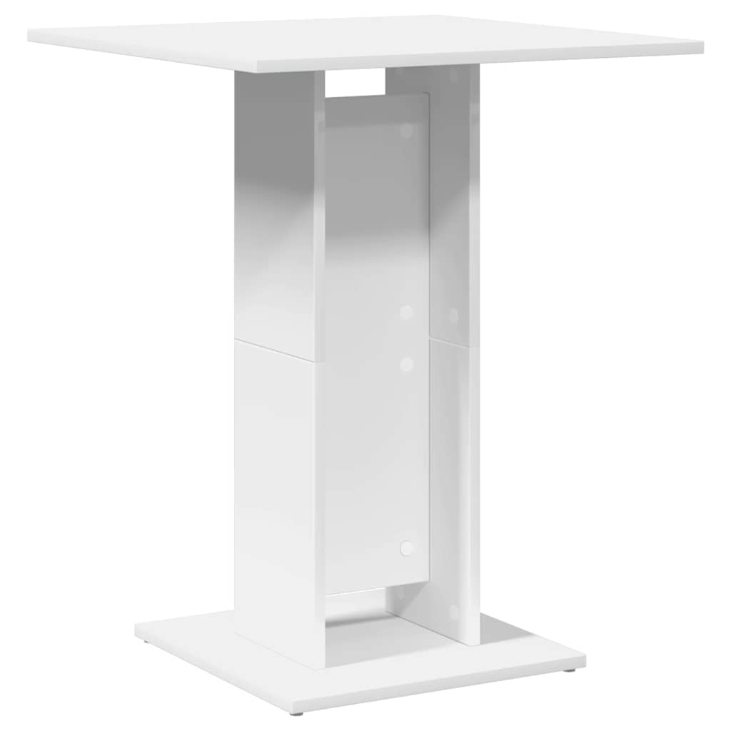 Table de bistro Blanc 60x60x75 cm Bois d'ingénierie
