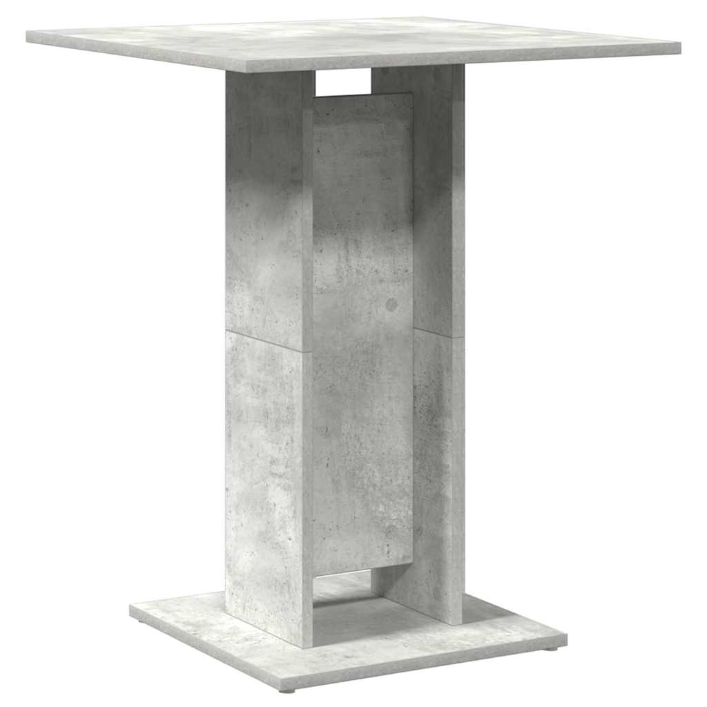 Table de bistro Gris béton 60x60x75 cm Bois d'ingénierie - XIOS