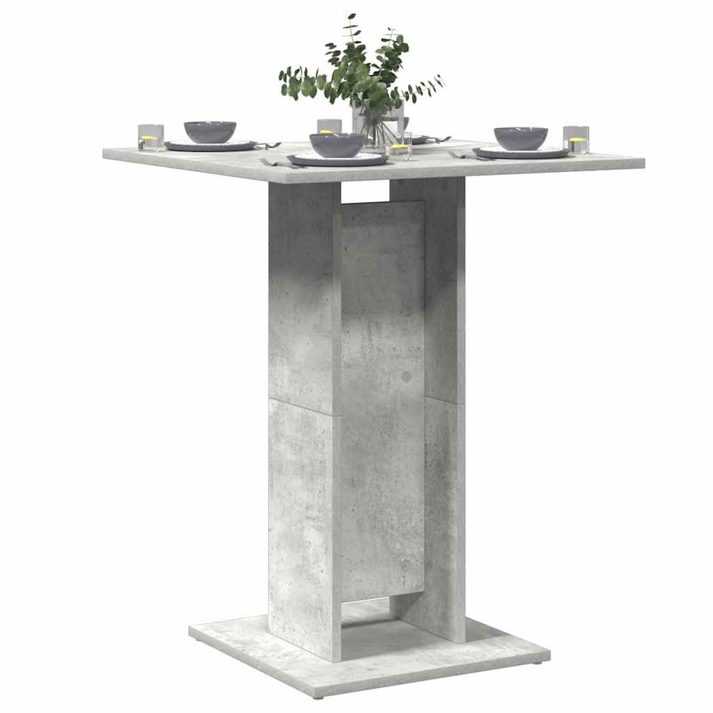Table de bistro Gris béton 60x60x75 cm Bois d'ingénierie - XIOS