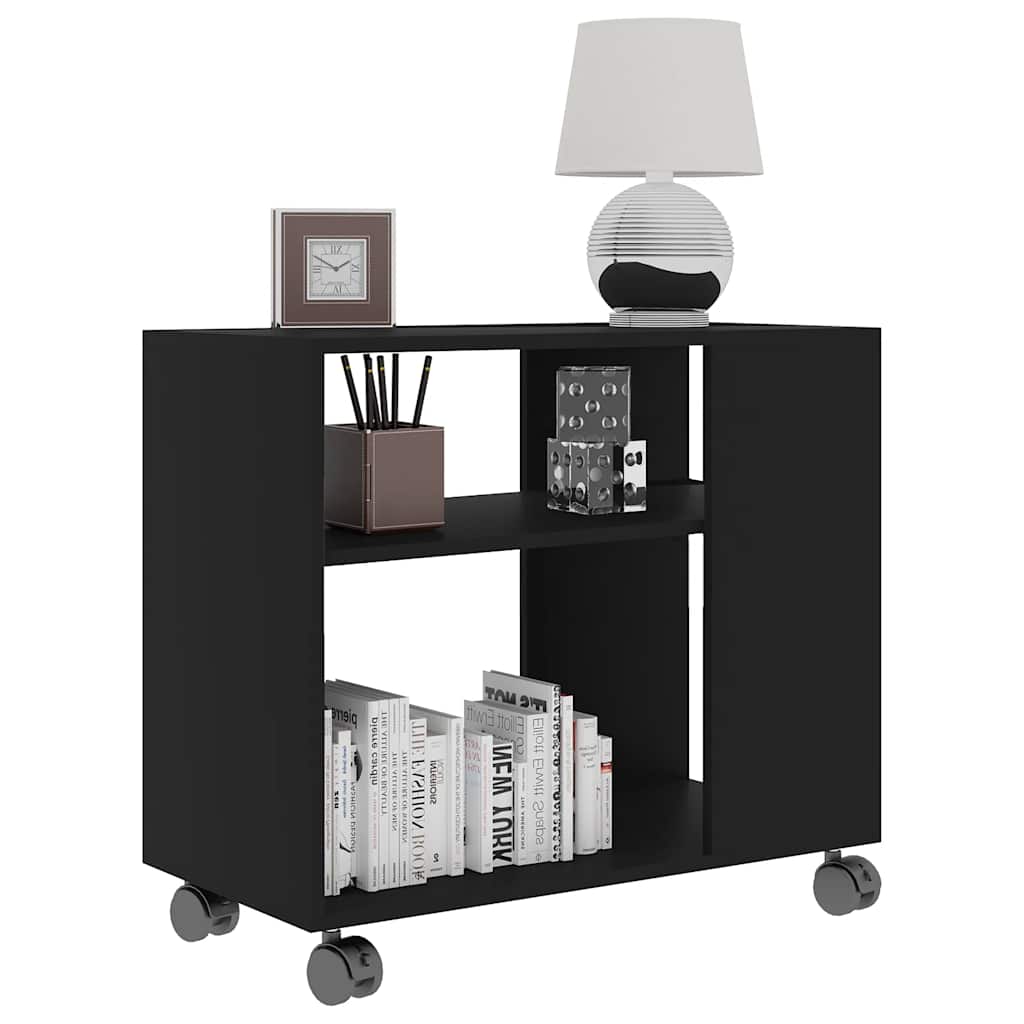 Table d'appoint Noir 70x35x55 cm Bois d'ingénierie - XIOS