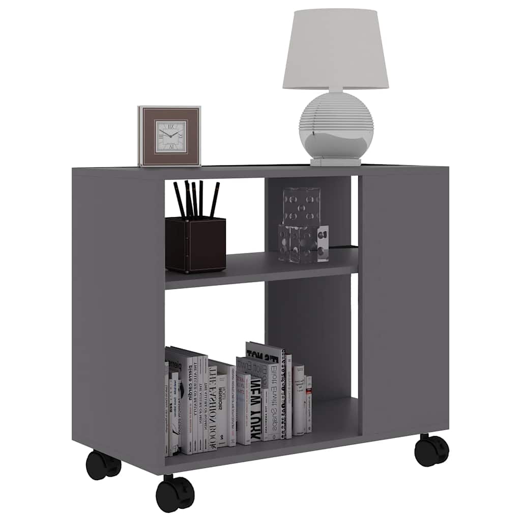 Table d'appoint Gris 70x35x55 cm Bois d'ingénierie - XIOS