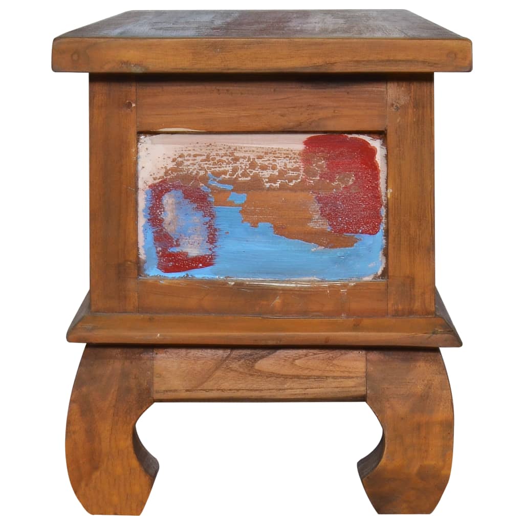 Meuble TV 110x35x40 cm Bois de teck recyclé - XIOS