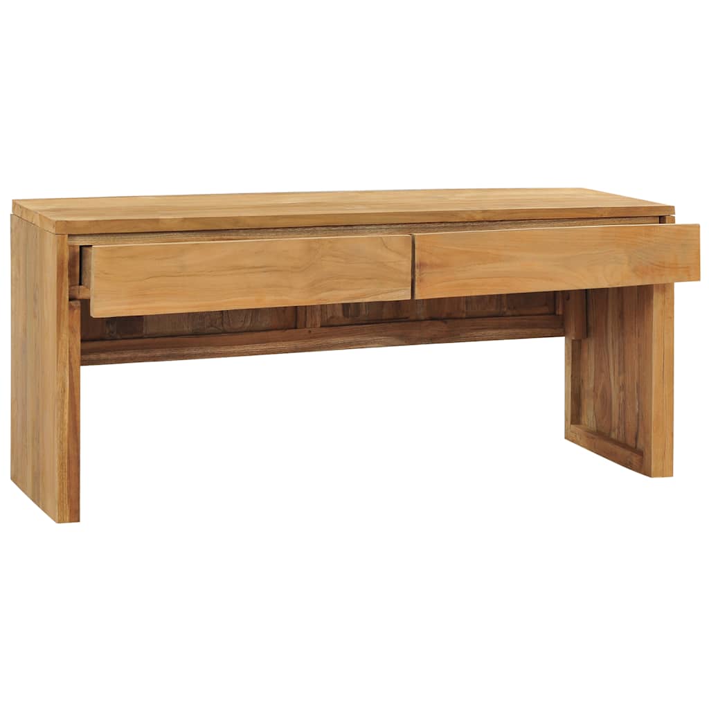 Meuble TV 100x35x45 cm Bois de teck massif - XIOS