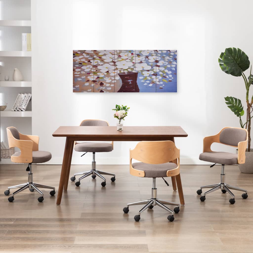 Jeu de tableau sur toile Fleurs en vase Multicolore 150x60 cm - XIOS