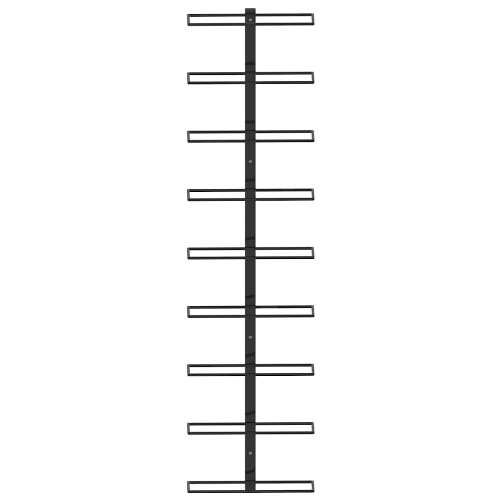 Casier à bouteilles mural pour 9 bouteilles Noir Fer - XIOS