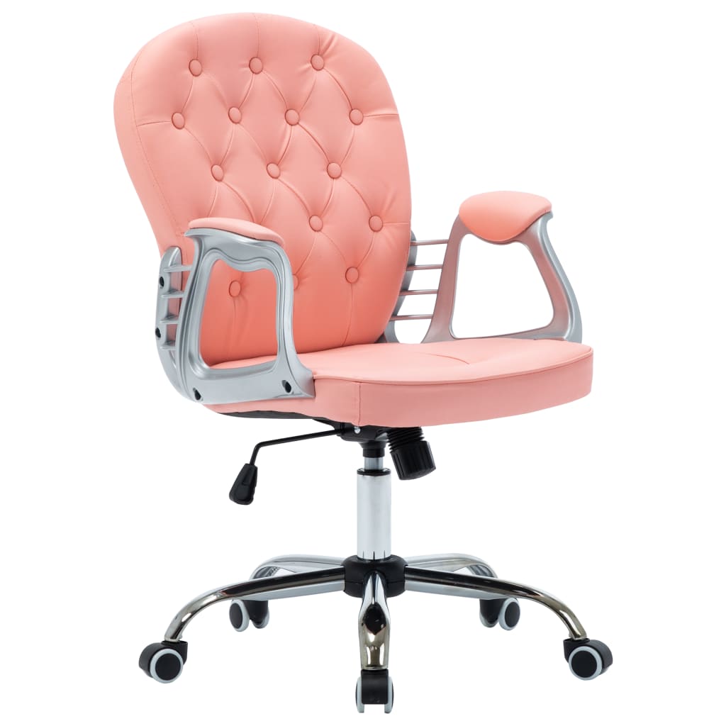 Chaise de bureau pivotante Rose Similicuir - XIOS