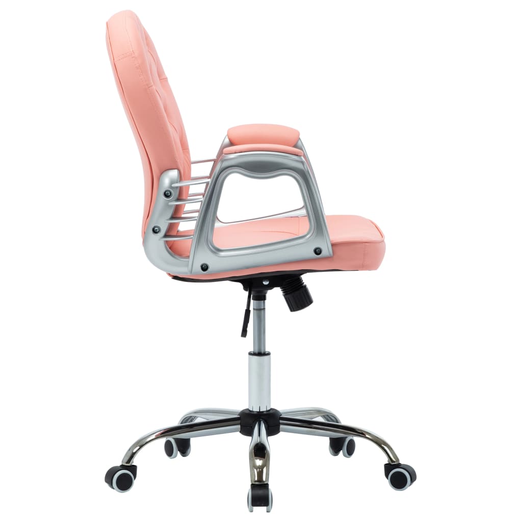 Chaise de bureau pivotante Rose Similicuir - XIOS