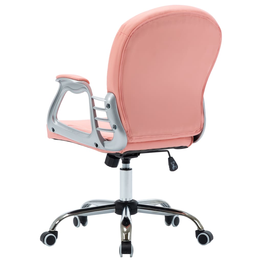 Chaise de bureau pivotante Rose Similicuir - XIOS
