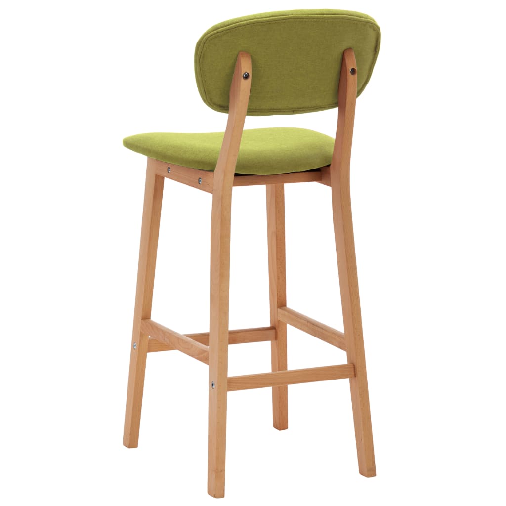 Tabourets de bar lot de 2 vert tissu - XIOS