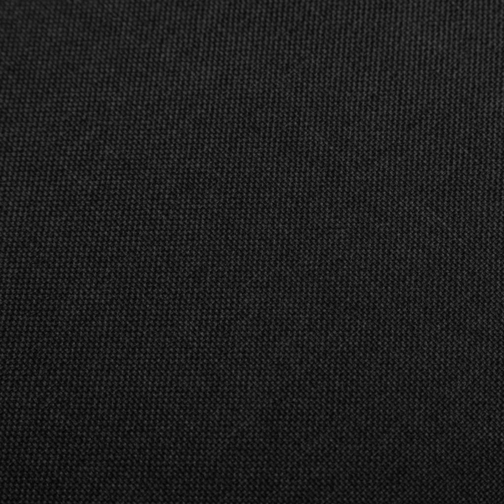 Tabourets de bar lot de 2 noir tissu - XIOS