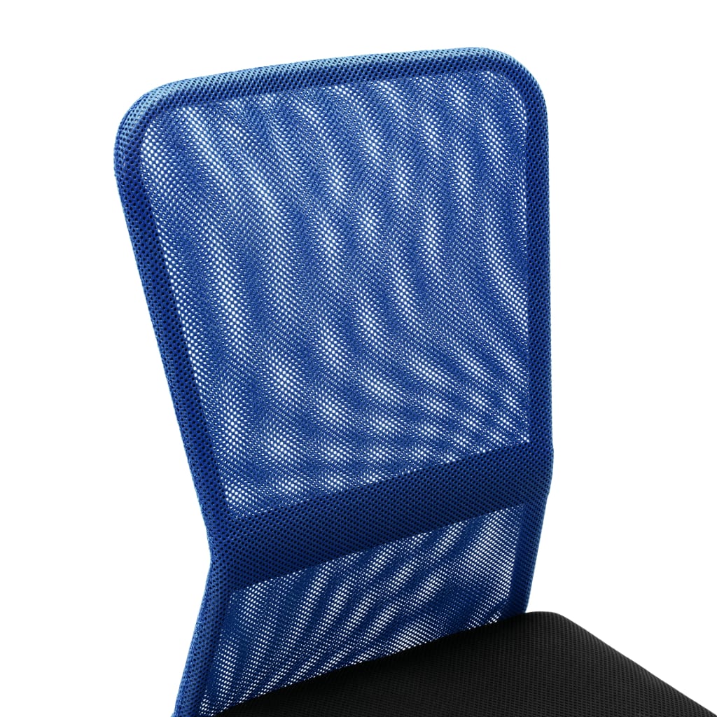 Chaise de bureau Noir et bleu 44x52x100 cm Tissu en maille - XIOS