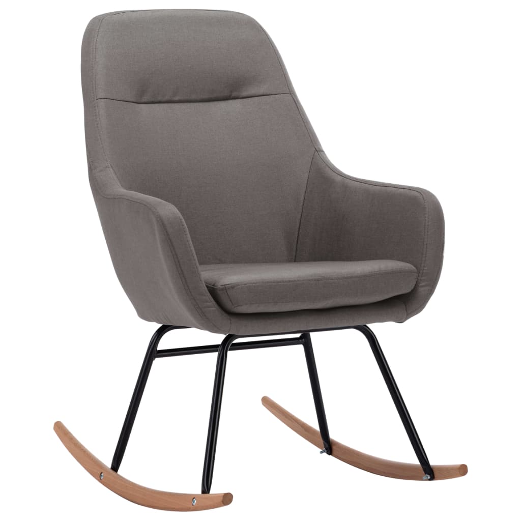Chaise à bascule Gris clair Tissu - XIOS