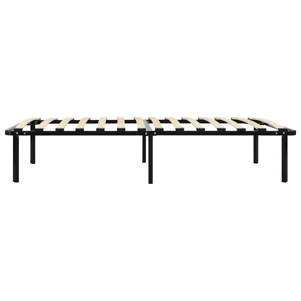 Cadre de lit sans matelas noir métal 90x200 cm - XIOS