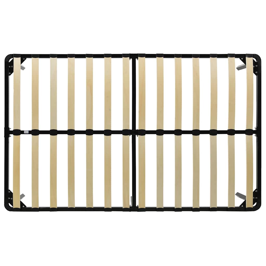 Cadre de lit sans matelas noir métal 160x200 cm - XIOS