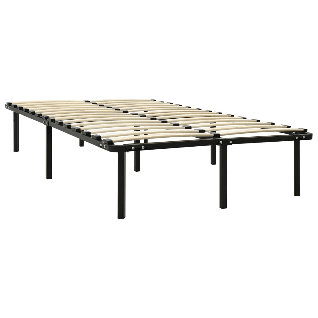 Cadre de lit sans matelas noir métal 180x200 cm - XIOS
