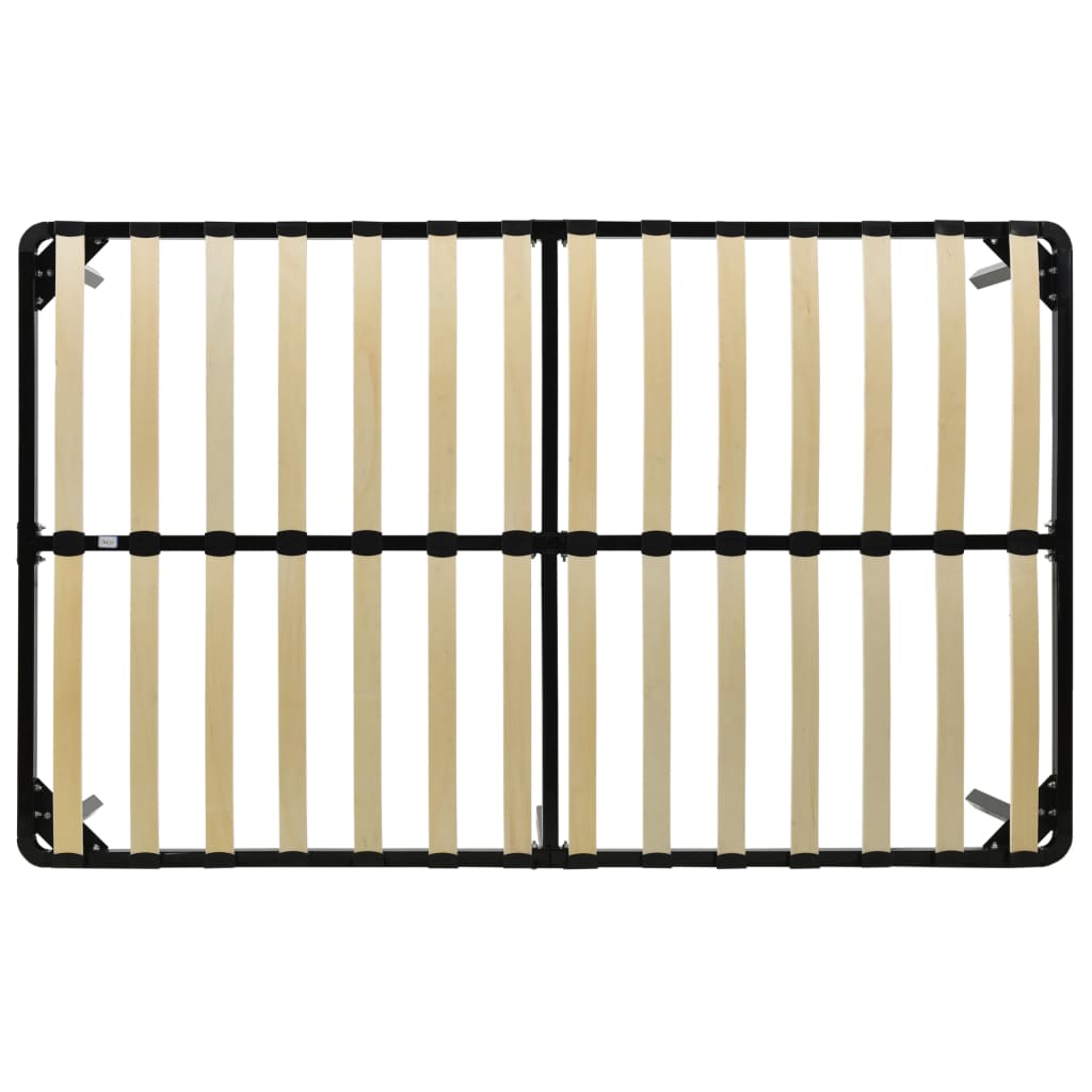 Cadre de lit sans matelas noir métal 180x200 cm - XIOS