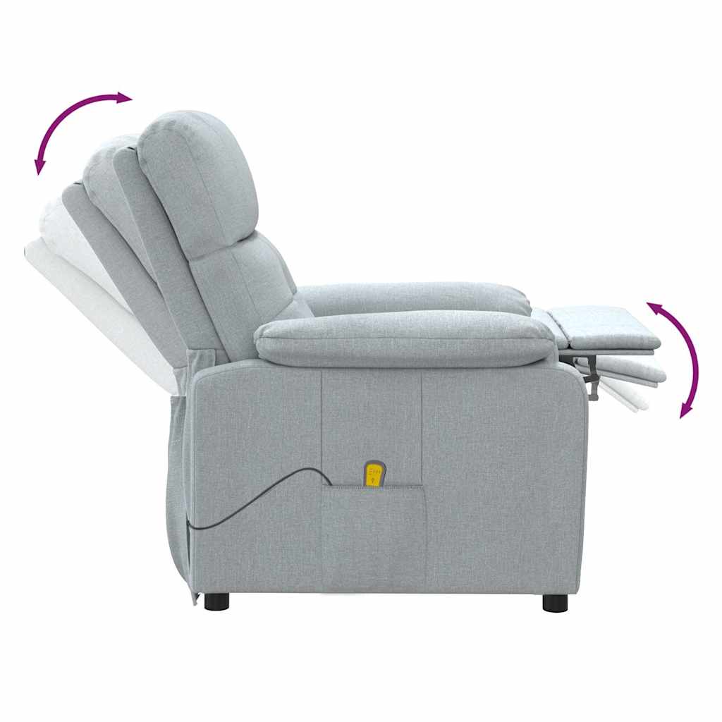 Fauteuil de massage Gris clair Tissu - XIOS