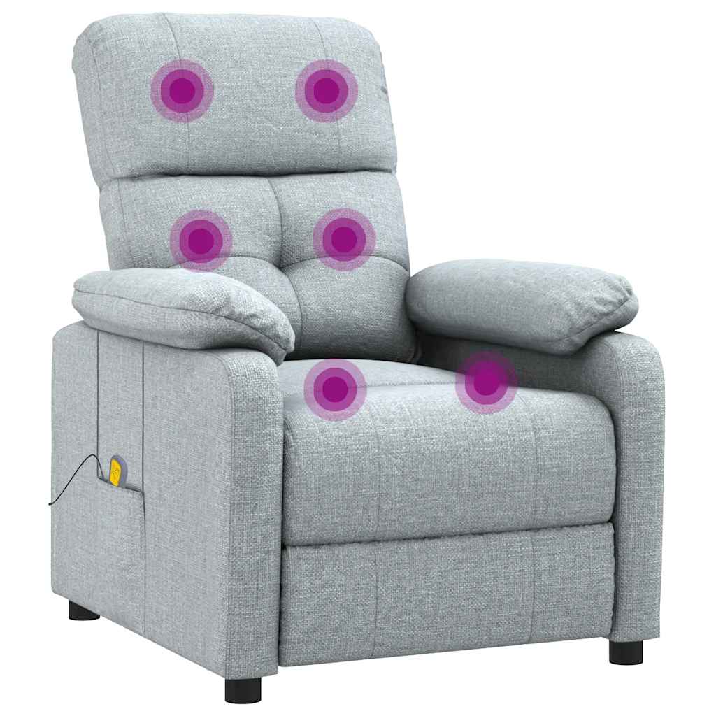Fauteuil de massage Gris clair Tissu - XIOS