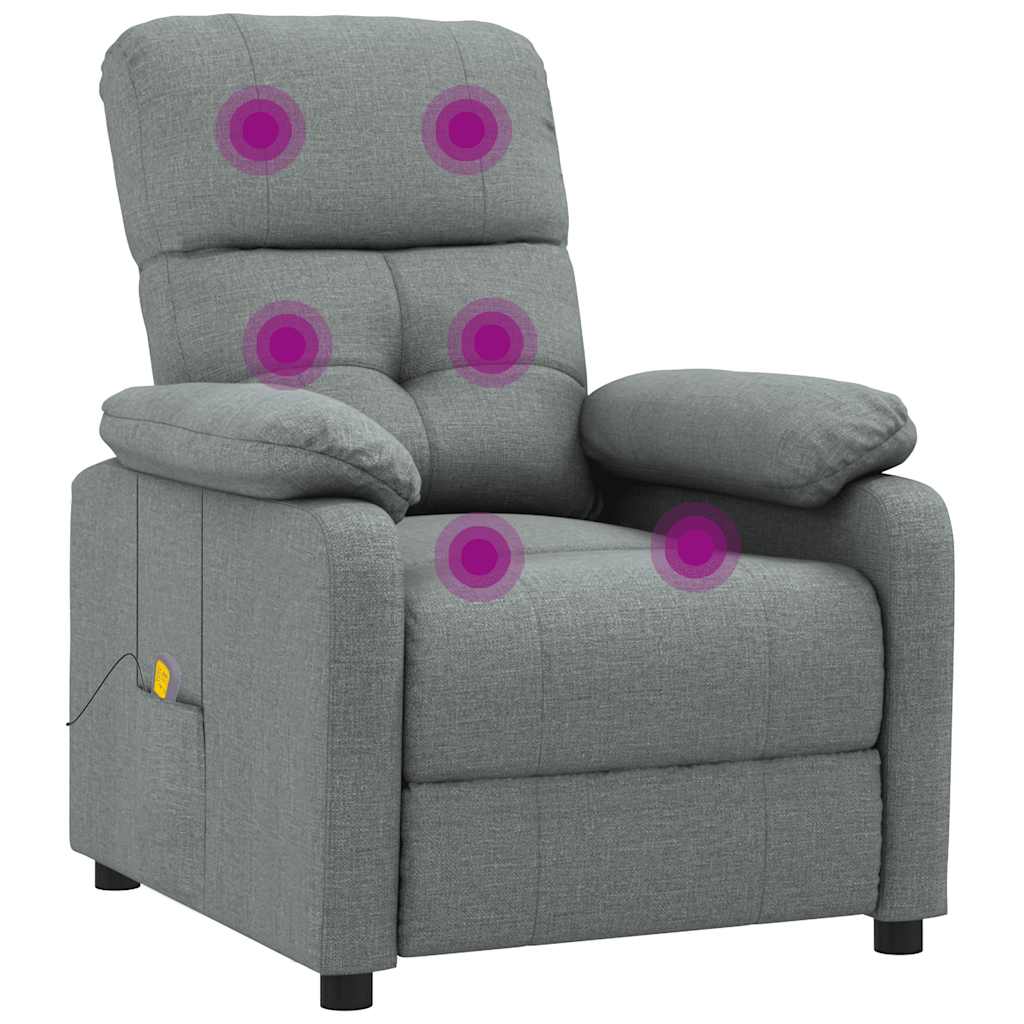 Fauteuil de massage Gris foncé Tissu - XIOS