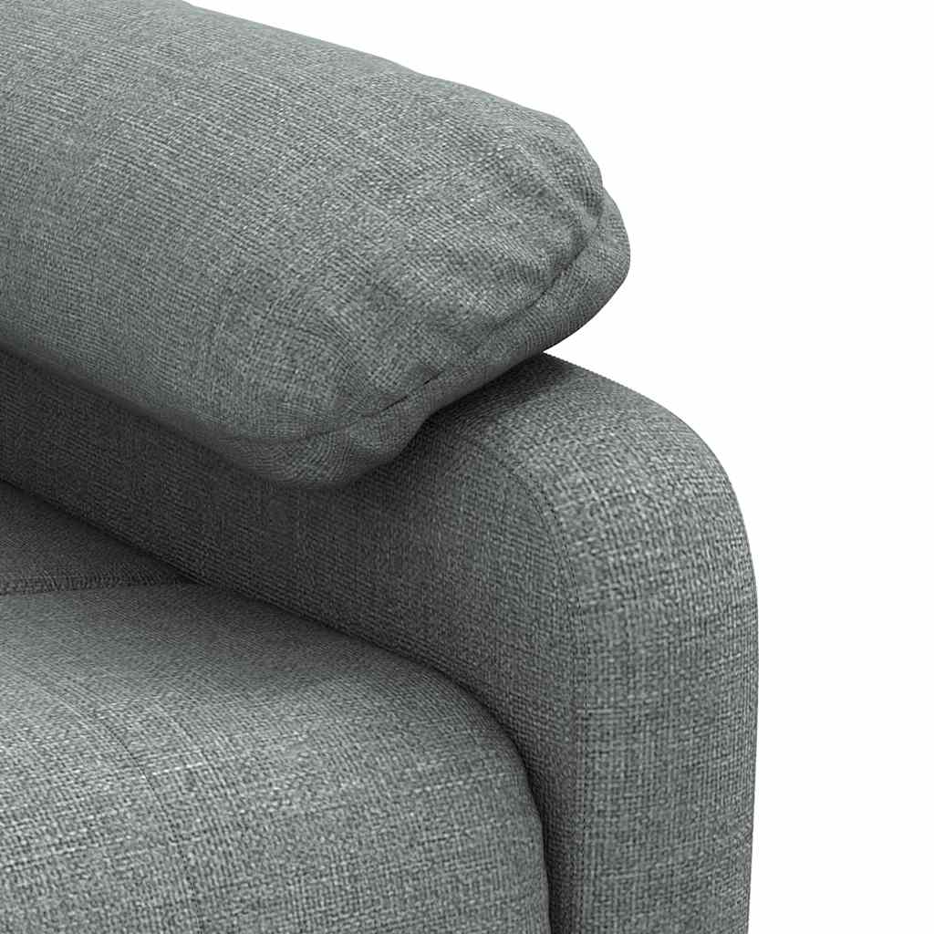 Fauteuil de massage Gris foncé Tissu