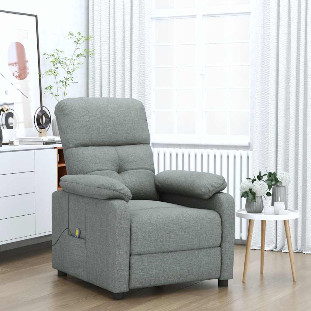 Fauteuil de massage Gris foncé Tissu - XIOS