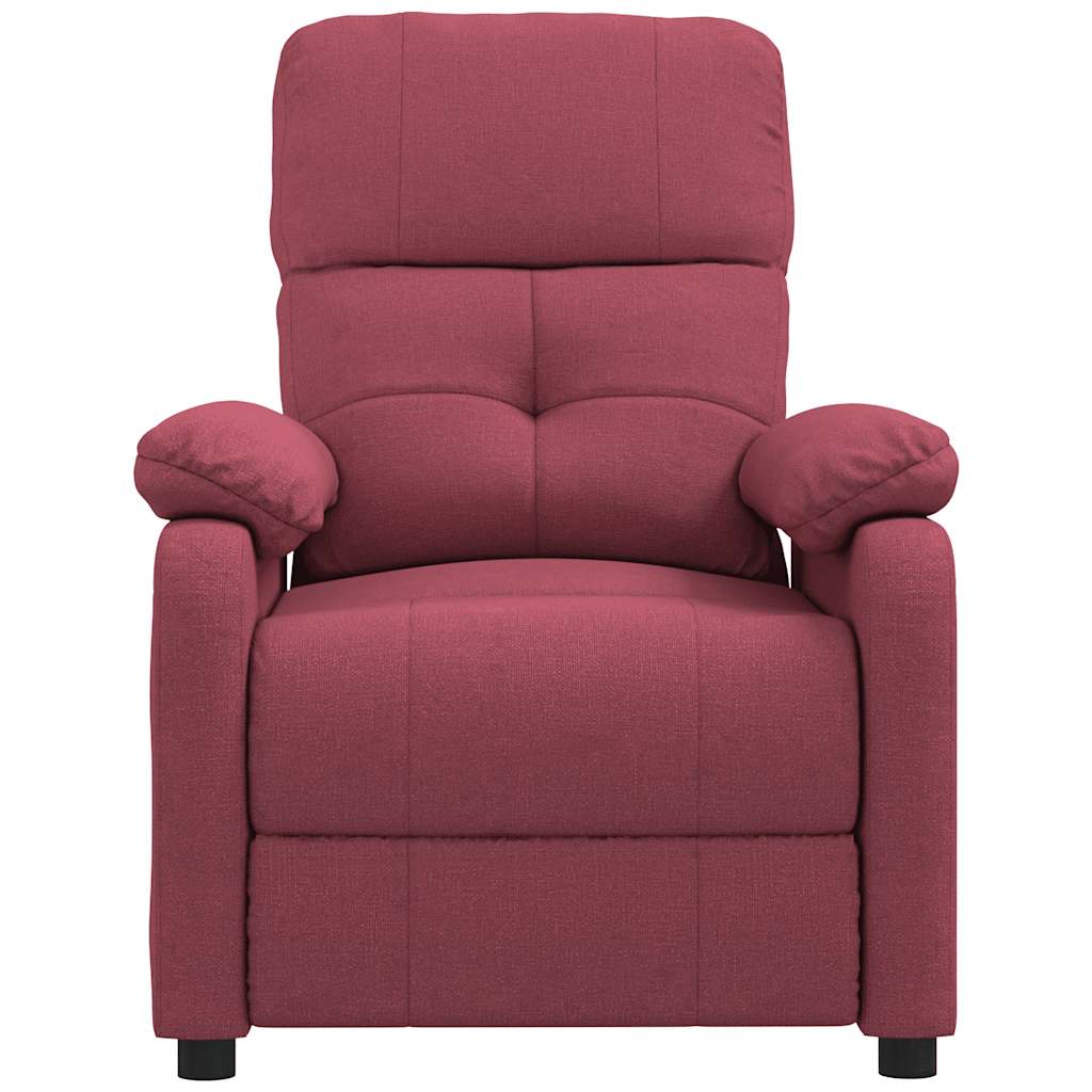 Fauteuil de massage Rouge bordeaux Tissu - XIOS