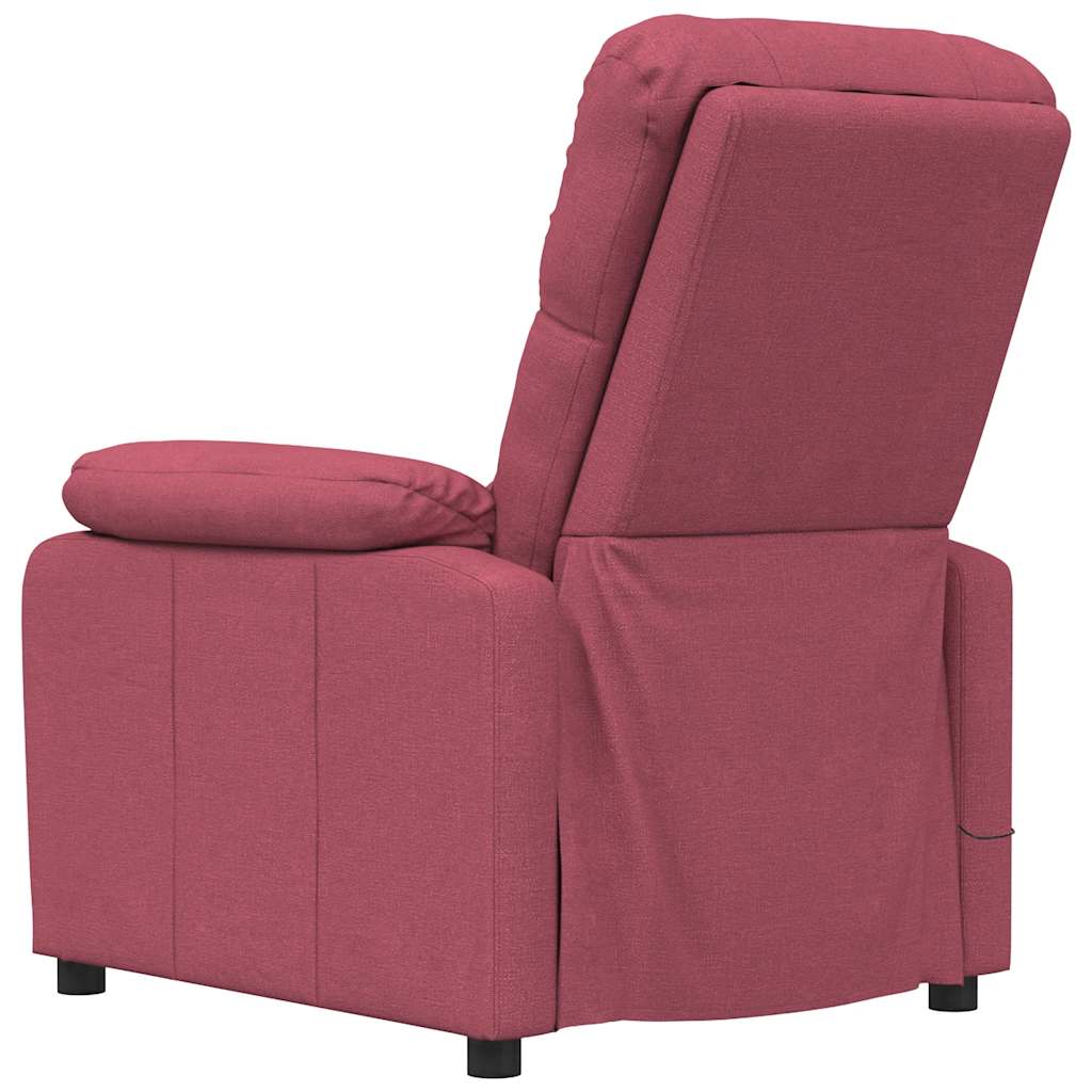 Fauteuil de massage Rouge bordeaux Tissu - XIOS