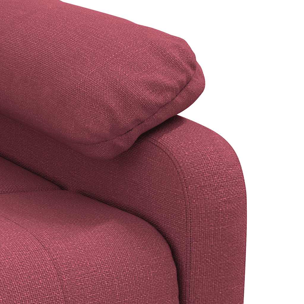 Fauteuil de massage Rouge bordeaux Tissu - XIOS