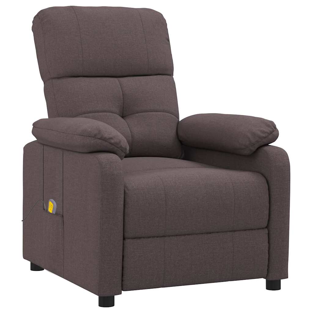 Fauteuil de massage Marron foncé Tissu - XIOS