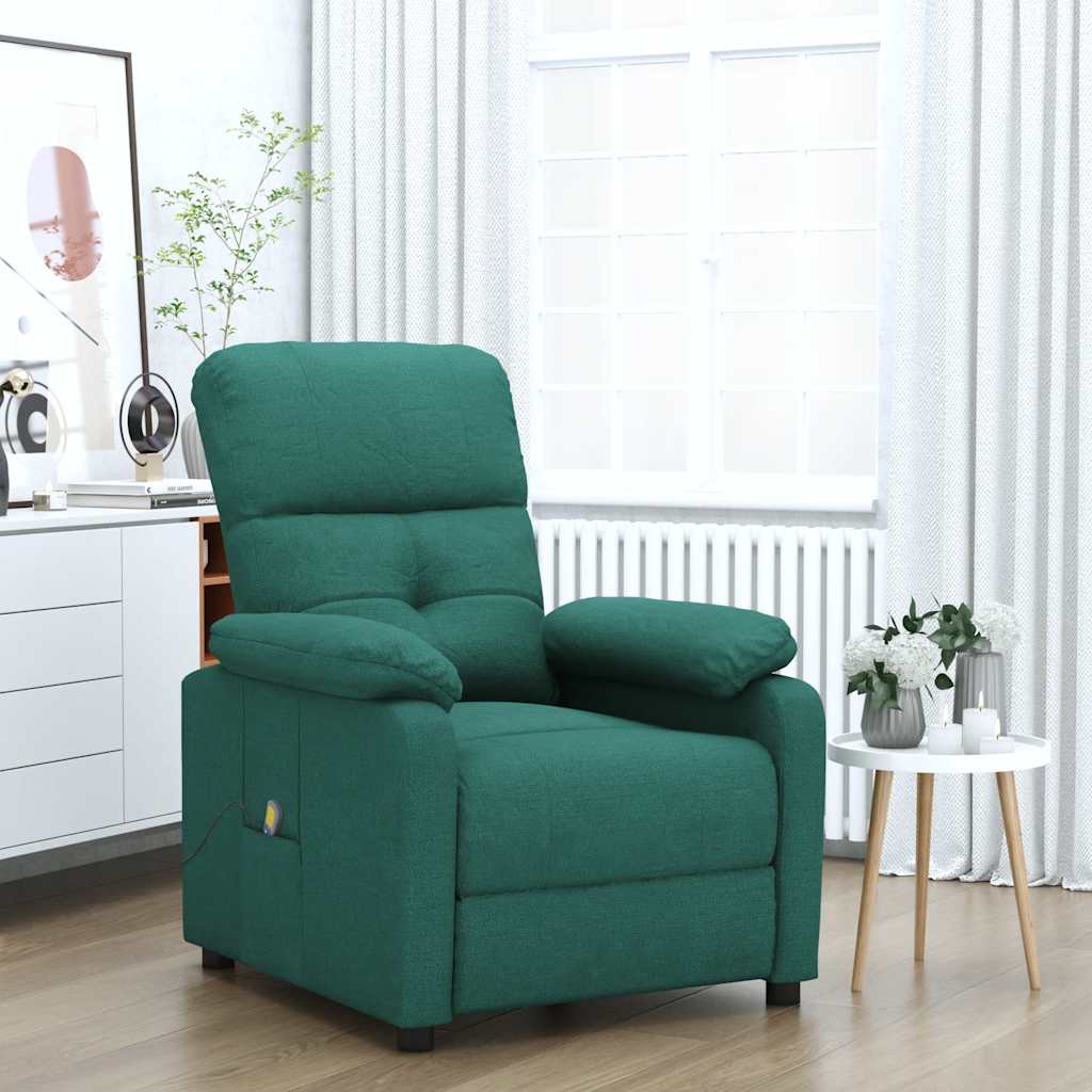 Fauteuil de massage Vert foncé Tissu - XIOS