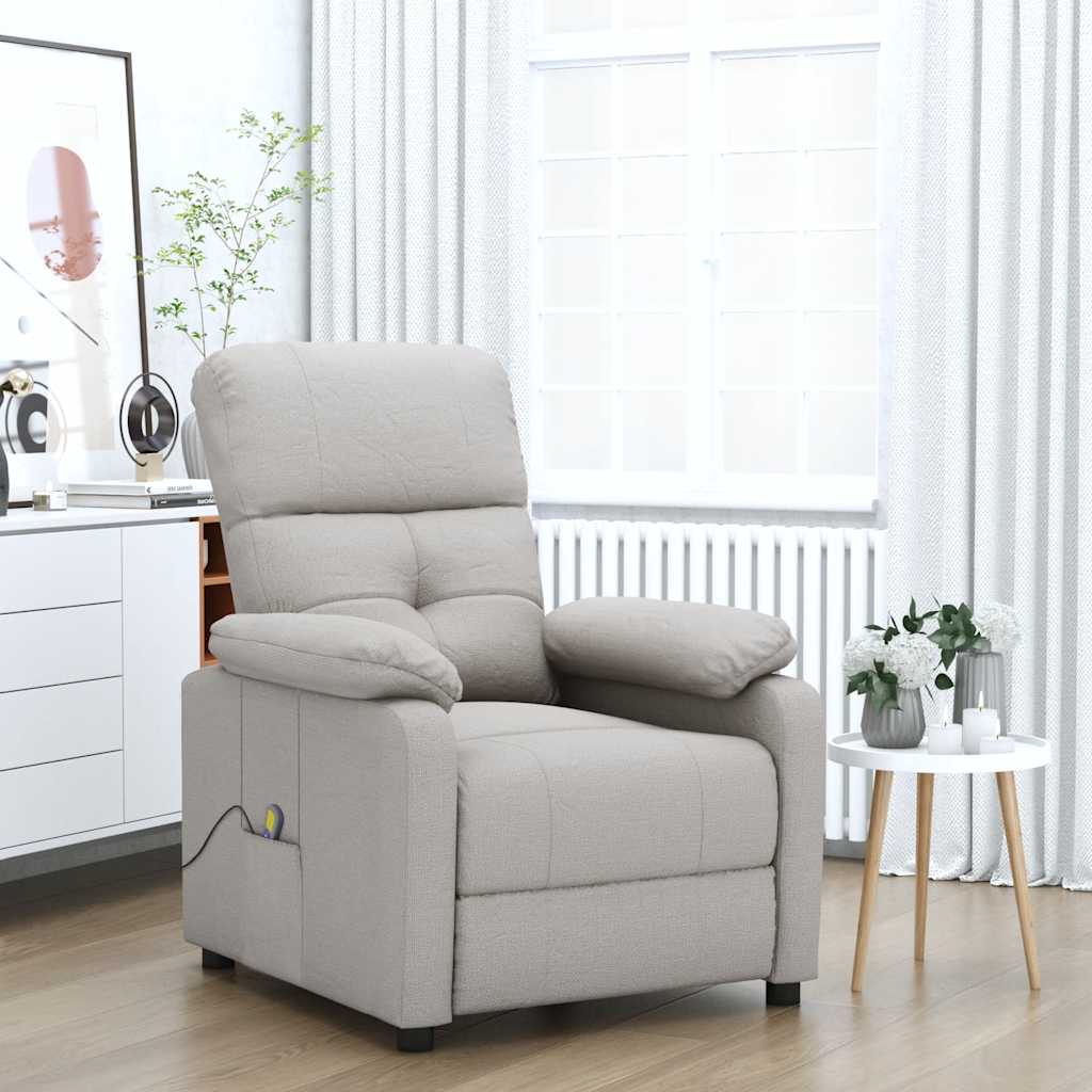 Fauteuil de massage Taupe Tissu - XIOS