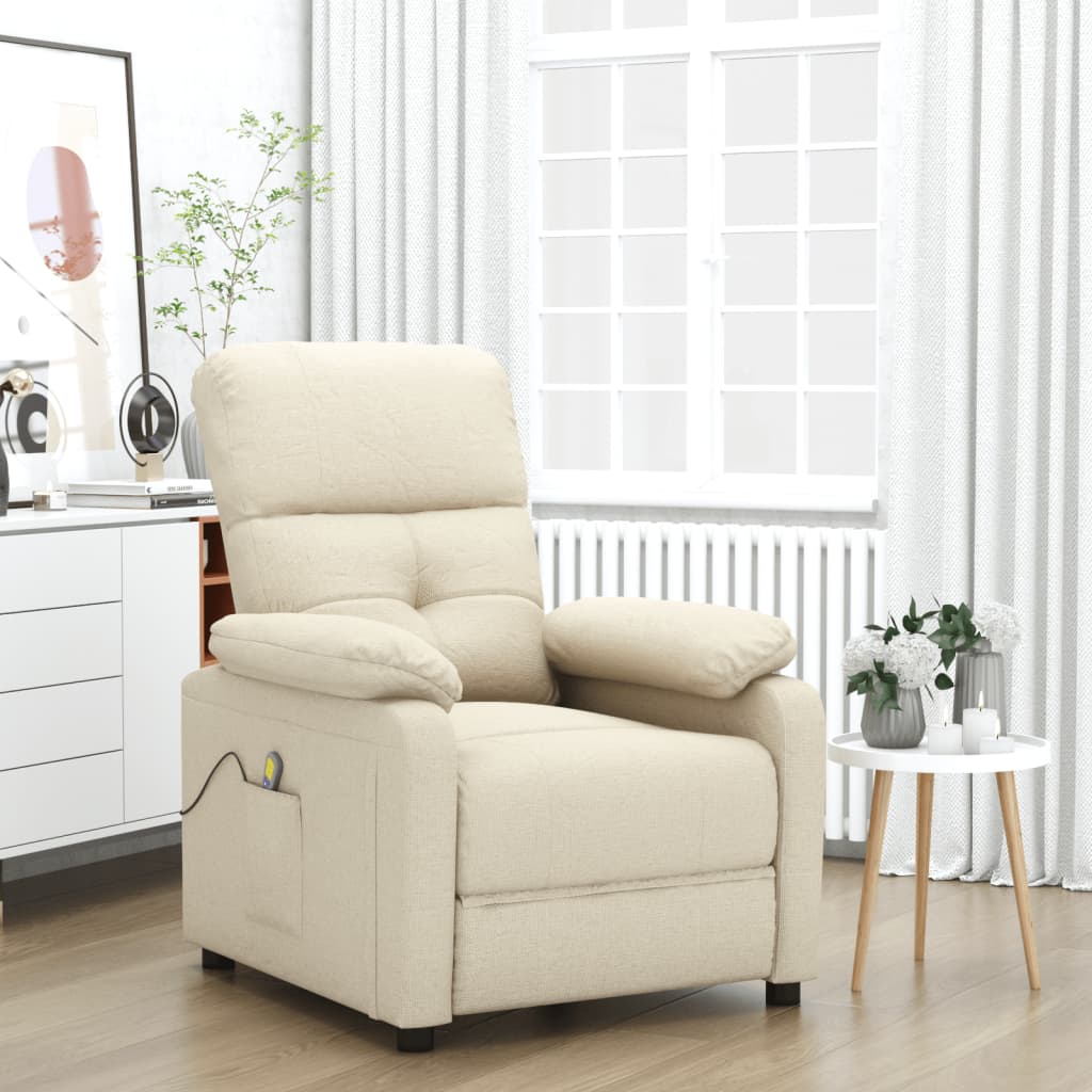 Fauteuil de massage Crème Tissu - XIOS