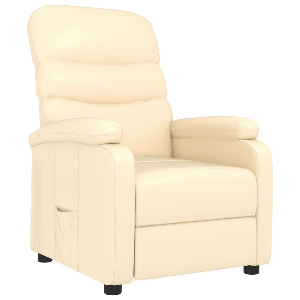 Fauteuil inclinable Crème Similicuir - XIOS